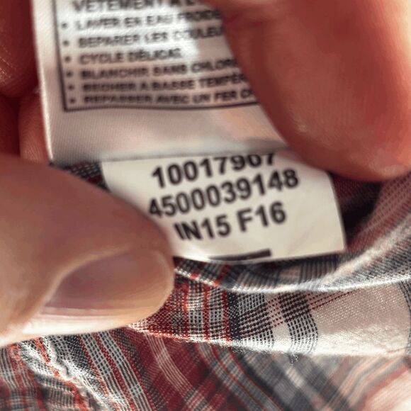 Ariat Steel Snap Studded Shirt Womens L Red Plaid Western Flannel Long Sleeves - Picture 6 of 7